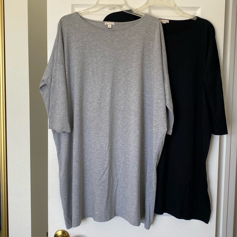 In great condition 2 Gap boxy dresses .
